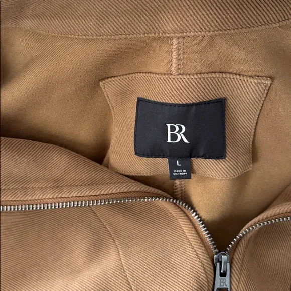 Banana Republic Full Zip Ponte Knit Chore Jacket Size L Hazel Gaze - Picture 9 of 11